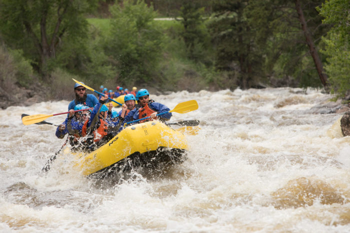 Rafting on the Poudre River