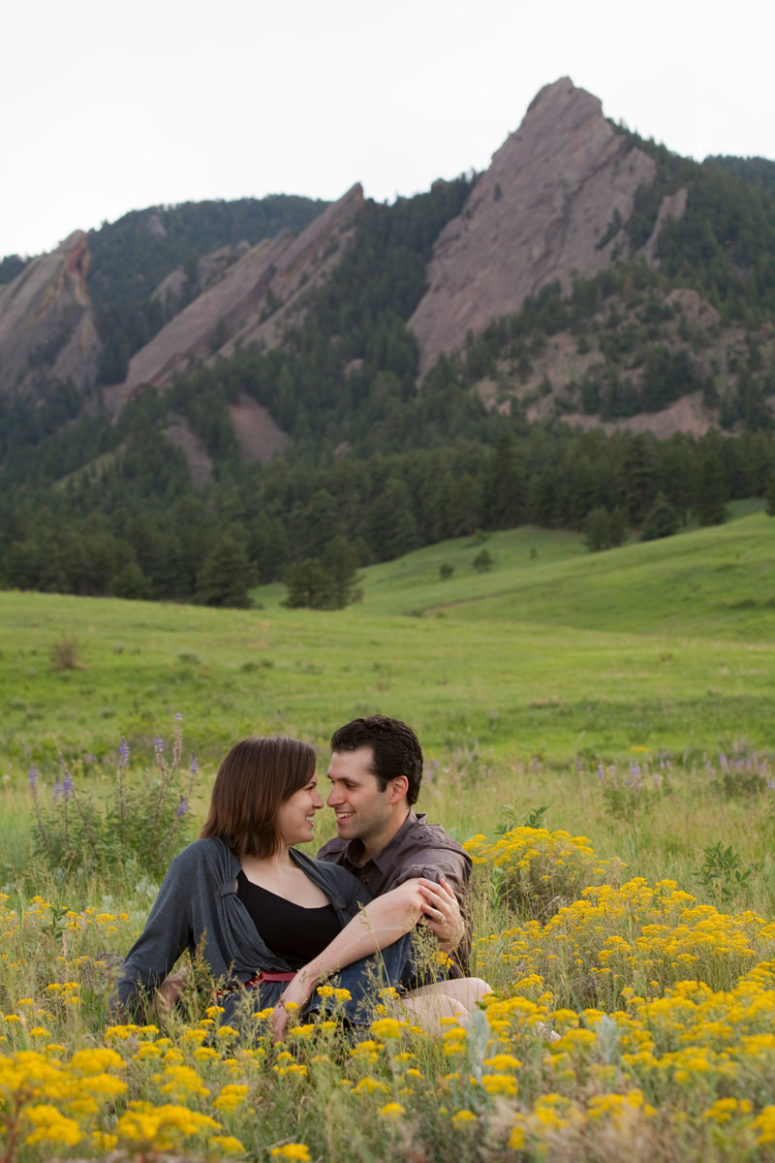 engagement photographer boulder flatirons