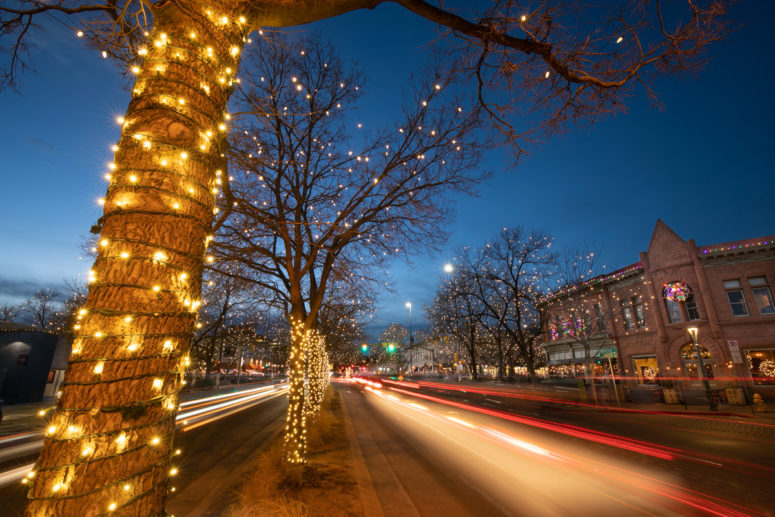 travel photography fort collins city lights