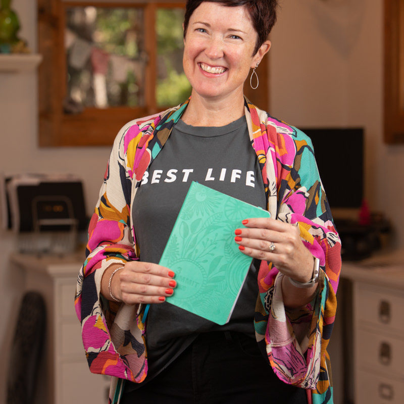 personal branding photography - woman holding product